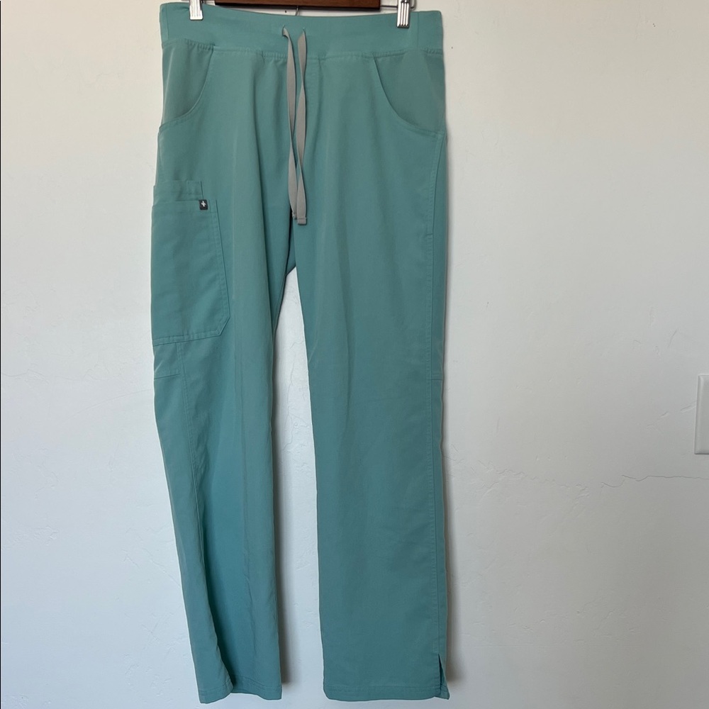 Figs Straight Leg Scrub Pants in Teal